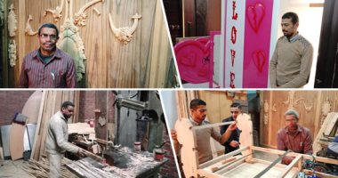 "جيل بيسلم جيل".. "تنمية المشروعات" بالقليوبية يطور ورشة أحمد فرج بعد سنوات من تمويل والده.. أحمد: والدى قالى اتعامل معاهم وأنت مغمض.. وحصلت على قرض 520 ألف جنيه.. وأدرس حاليًا التصدير للخارج.. صور