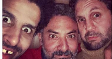 سيلفى بعنوان فاصل من الهبل يجمع فتحى عبد الوهاب وهشام ماجد وحمدى الميرغنى
