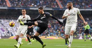 تعادل سلبى بين ريال مدريد وإشبيلية فى الشوط الأول
