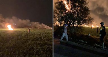 صور.."ومن الطمع ما قتل".. مصرع 21 شخصا وإصابة 71 آخرين أثناء سرقة وقود من خط أنابيب فى المكسيك.. السلطات تدفع بسيارات الإسعاف والإطفاء لإنقاذ المواطنين.. والرئيس أوبرادور يدعو الحكومة لسرعة التصرف مع الحادث
