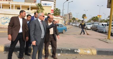 محافظ الجيزة يتفقد أعمال التطوير بشارع وزارة الزراعة بالدقى