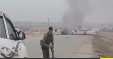 شاهد.. اللقطات الأولية لاستهداف القوات الأمريكية فى سوريا