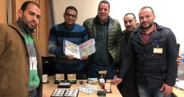 ضبط موظف بحوزته عملات معدنية وطوابع بمطار أسيوط 