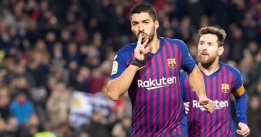سواريز خامس هدافى برشلونة التاريخيين بـ167 هدفا.. فيديو