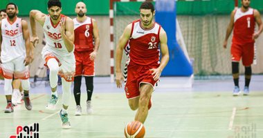 صور.. مهند مجدى ومحمد سراج ورئيس السلة فى قمة الأهلى والزمالك 