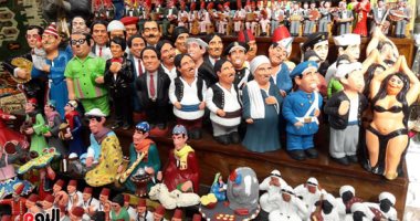 سمعة والزعيم والقصرى وشكوكو.. زمن الفن الجميل فى تماثيل بشارع المعز.. صور
