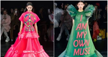 تتلبس وتتقرى.. رسائل على أزياء مجموعة Viktor & Rolf لربيع وصيف 2019