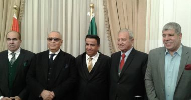 صور .. بهاء أبو شقة يكرم نجوم الرياضة في مصر باحتفالية حزب الوفد