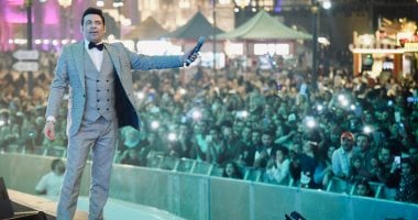 صور.. سعد الصغير و أمينة فى حفل كامل العدد بدبى