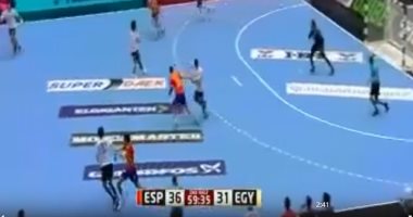 فيديو.. منتخب اليد يخسر أمام إسبانيا 36 /31 بكأس العالم ويحتل المركز الثامن