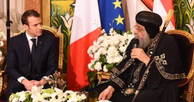 البابا تواضروس: علاقات قوية وممتدة بين الشعبين المصرى والفرنسى فى كل المجالات