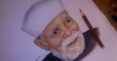 قارئ يشارك برسوماته بالقلم الرصاص والألوان الخشبية لكبار النجوم والمشاهير