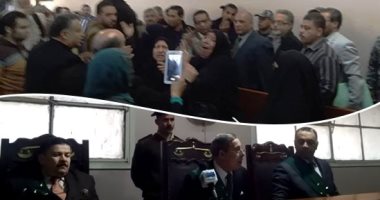 جنايات كفر الشيخ تحيل أوراق الطبيب قاتل زوجته وأولاده للمفتى.. أسرة الضحية تهتف: يحيا العدل ولن نرتاح إلا بعد التنفيذ.. ورئيس المحكمة: لم نجد سبيلا للرأفة ولا متسعا للرحمة واتفقنا على وجوب القصاص.. "صور"