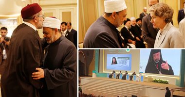 رسائل المحبة تنطلق من مؤتمر "الأخوة" على أرض الإمارات.. استقبال رسمى لبابا الفاتيكان ولقاء تاريخى مع الإمام الأكبر.. الطيب يدعو لمواجهة "الأفكار الانعزالية".. وإشادة عالمية بدور "بلاد الخير" فى نشر التسامح