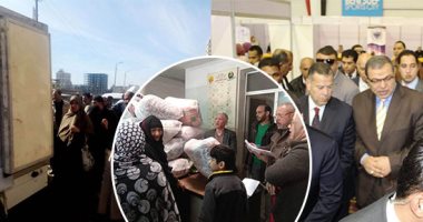 صور.. منافذ متحركة لبيع اللحوم والسلع وقوافل طبية.. أبرز أنشطة مستقبل وطن بالمحافظات
