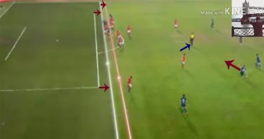 "الاتوكاد " يؤكد صحة قرار المساعد فى  هدف إنبى فى شباك الأهلى " فيديو " 