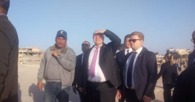 وزير الإقتصاد الألمانى يزور منطقة آثار أهرمات الجيزة.. صور