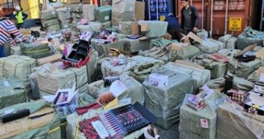 ضبط مستحضرات تجميل مهربة بالإسكندرية قيمة الرسوم عليها 10 ملايين جنيه 