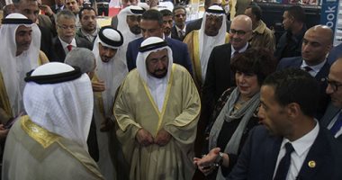صور.. حاكم الشارقة لوزيرة الثقافة: نحن فخورون بك