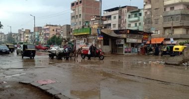 صور.. أمطار شديدة ورياح تضرب محافظة الغربية