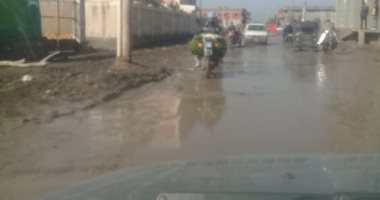 قارئ يشكو تراكم مياه الأمطار بشوارع مركز الجمالية بالدقهلية