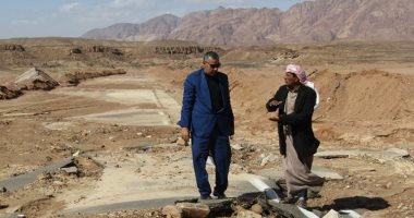 صور.. رئيس مركز أبو رديس يتفقد تجمعات فيران ودير الراهبات بعد السيل‏