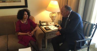 شكرى يبحث مع وزيرة خارجية جنوب افريقيا توثيق التعاون بين البلدين