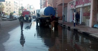 مياه القناه تنهى أعمال نزح نتاج الأمطار بالسويس وأبو سلطان