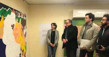 صور.. معرض عن التغير المناخى وآخر عن الفضاء بفنون جميلة الزمالك