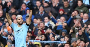 أجويرو يسجل أول أهداف مانشستر سيتي ضد بيرنلي فى الدورى الإنجليزي