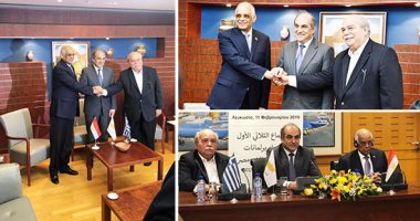 صور.. تفاصيل مشاركة على عبد العال فى الاجتماع الثلاثى الأول لرؤساء برلمانا مصر وقبرص واليونان.. رئيس المجلس يدعو إلى مزيد من الاستثمارات السياحية والتعاون فى مكافحة تجارة الآثار..