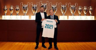 فلورنتينو بيريز عن بنزيما: ريال مدريد يمتلك المهاجم الأفضل فى العالم