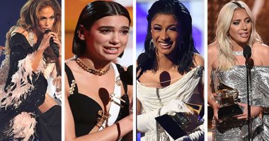 أبرز 5 لقطات فى حفل GRAMMY 2019 .. هيمنة نسائية على الجوائز.. كاردى بى تدخل التاريخ وإليشا كيز تتألق بالعزف على 2 بيانو فى وقت واحد..انتقادات لاذعة لجينيفر لوبيز .. و "ميشيل أوباما " مفاجئة الحفل ..فيديو وصور