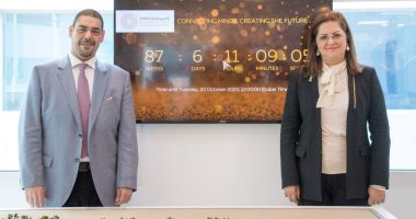 وزيرة التخطيط ووفد وزارة الصناعة يزورون موقع معرض إكسبو دبى 2020