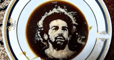 الفنون جنون.. أميرة رسمت محمد صلاح بالعسل والطحينة والبتنجان.. صور