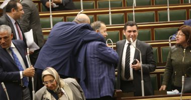 صور.. بالاحضان.. نواب الشعب يحتفلون بإتمام المرحلة الأولى للتعديلات الدستورية