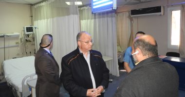 محافظ القاهرة يفاجئ مستشفى التبين المركزى فى جولة لمتابعة سير العمل