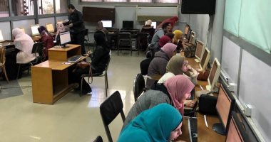 جامعة طنطا تجرى امتحان إلكترونى تجريبى لطلاب كلية الطب