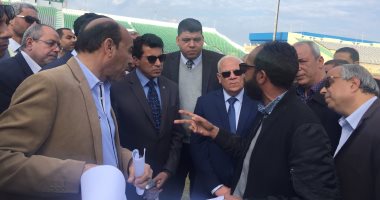 صور.. وزير الرياضة ومحافظ بورسعيد يتفقدان النادى المصرى استعدادا لأمم أفريقيا