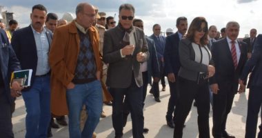  محافظ دمياط ووزير النقل يتفقدان أعمال تنفيذ المحطة متعددة الأغراض