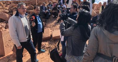 وزير الآثار ومحافظ جنوب سيناء يتفقدان منطقة سرابيط الخادم الأثرية.. صور