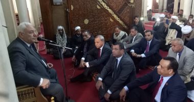 صور.. محافظ قنا يستقبل وفد "دينية النواب" بمسجد سيدى عبد الرحيم القنائى