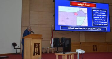محافظ الوادى الجديد يستقبل لجنة حصر أصول أراضى الدولة الغير مستغلة