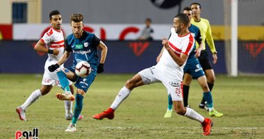 فيديو.. دقيقة حداد فى مباراة الزمالك وإنبى على شهداء الواجب الوطنى