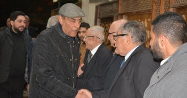 أحمد بدير وفردوس عبد الحميد ومحمد فاضل فى عزاء محسن نصر