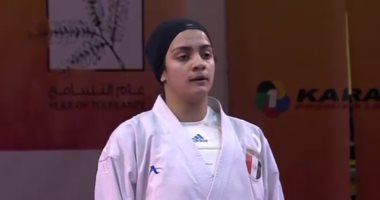 منة شعبان تتأهل لربع نهائي الدورى العالمى للكاراتيه 