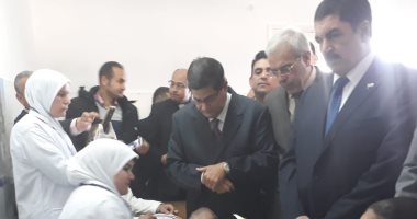صور.. محافظ القليوبية يُدشن حملة "السمنة والأنيميا" بمدارس القليوبية 