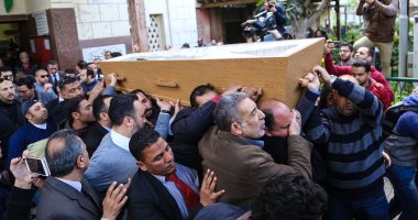 تشييع جنازة خالد توحيد رئيس قناة الأهلى فى حضور نجوم الرياضة