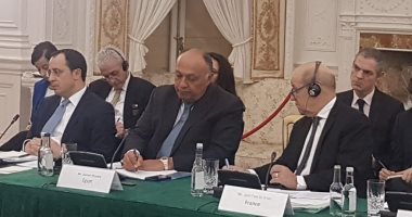 شكرى يستعرض جهود مصر لدعم الفلسطينيين على أساس حل الدولتين