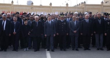 وزير الداخلية يتقدم جنازة شهيد حادث الدرب الأحمر الإرهابى بأكاديمية الشرطة.. صور